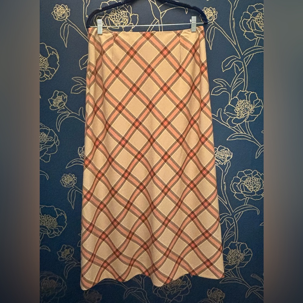 BROOKS BROTHERS wool plaid MAXI size 12